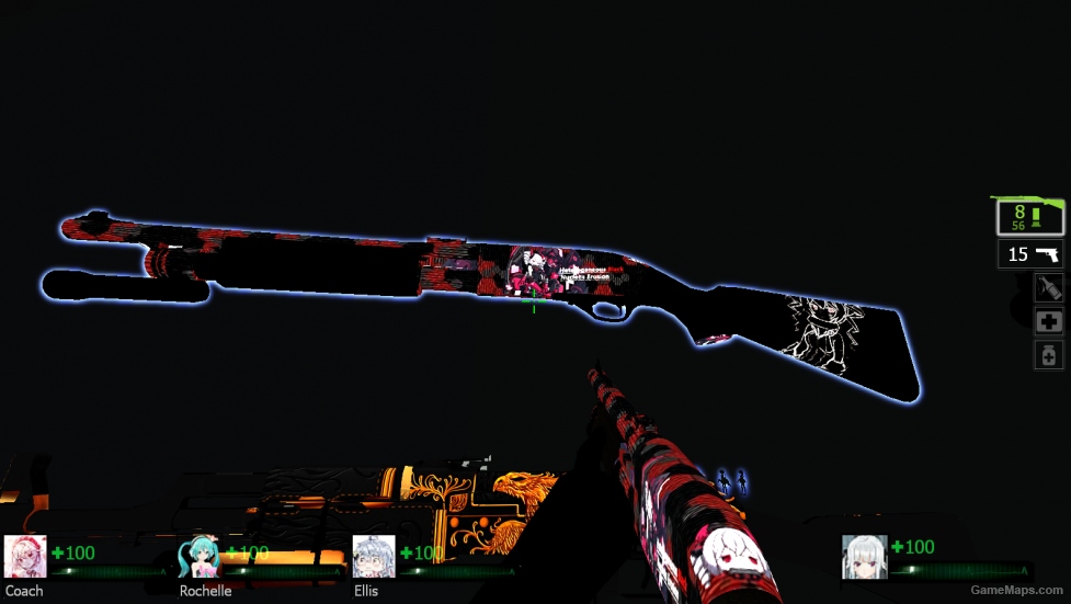 崩坏3三种布洛丽亚动态发光迷彩皮肤木喷 # bronya 3 kinds of dynamic glowing skin shotgun wood