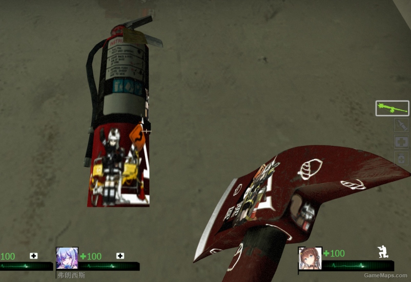 明日方舟阿消贴图斧头和灭火器 # arknight shaw axe and fire extinguisher