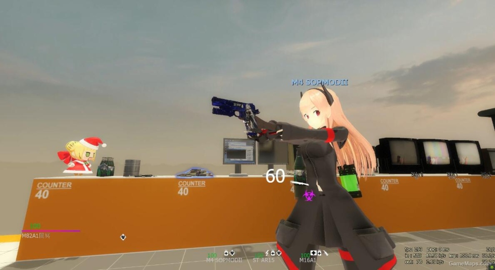 少女前线 铁血工造猎手裳夜落蛾PT1911替换马格南/ (Girls' Frontline Hunter）replace Magnum