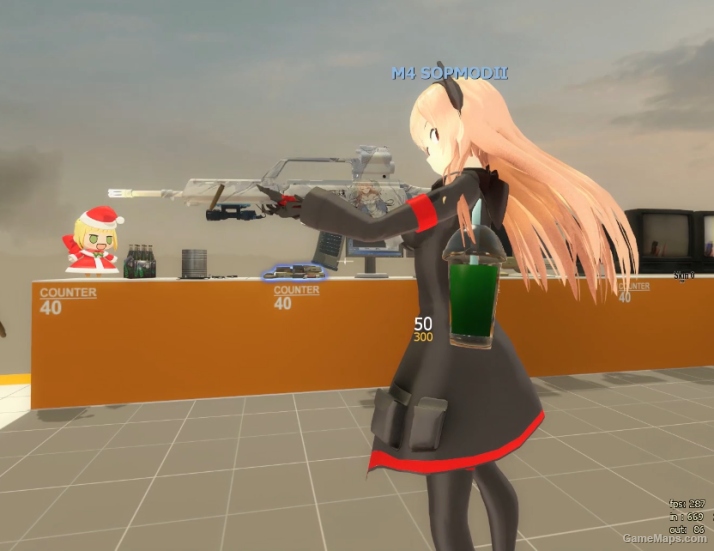 少女前线 G36纯白矢车菊替换M16 (Girls' Frontline G36) replace M16