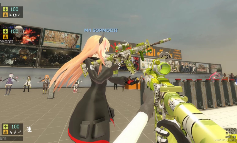 少女前线 M4A1少女的气球漫游记替换 M16A1(girls' Frontline M4A1) replace M16A1