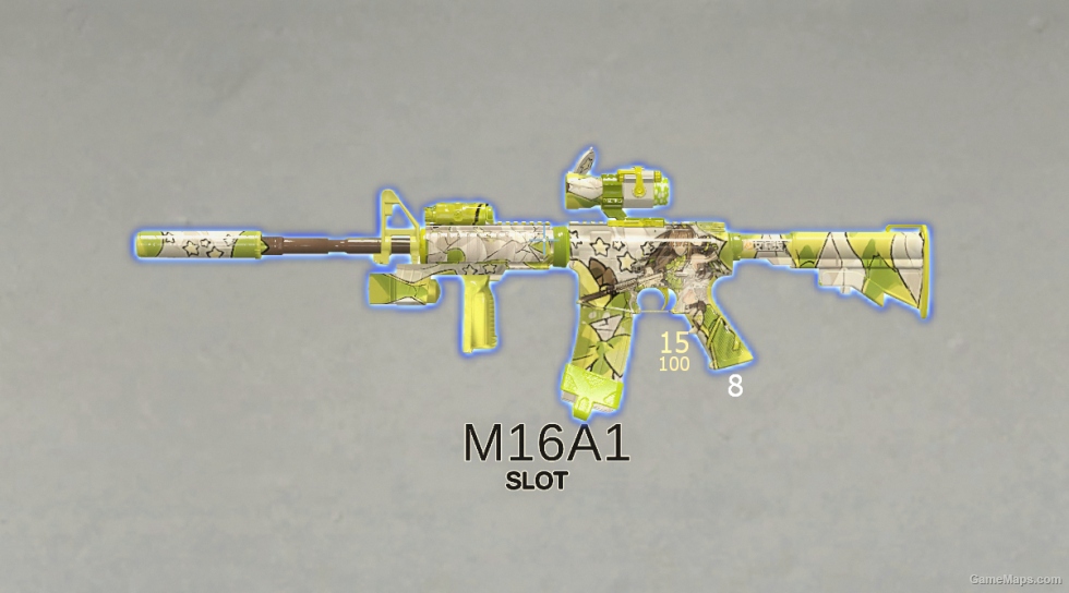 少女前线 M4A1少女的气球漫游记替换 M16A1(girls' Frontline M4A1) replace M16A1