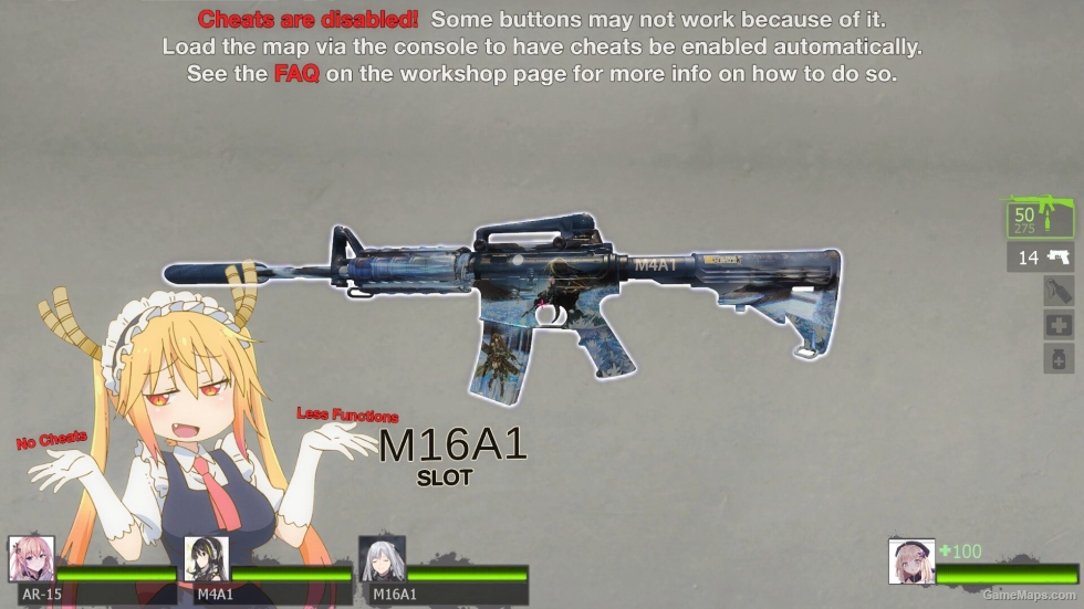 少女前线 M4A1(吞噬一切的花海) 替换M16 / (Girls' Frontline M4A1) replace M16