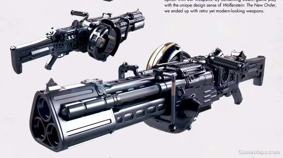德军总部 MG60架设机枪 / Wolfenstein MG60 Erecting type （or M2 HB）