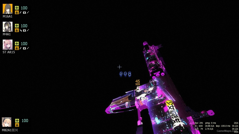 少女前线 x VA11-HallA 吉尔斯汀雷 替换 M16 (COD:MW M4A1 replace M16) (High Night Light version)