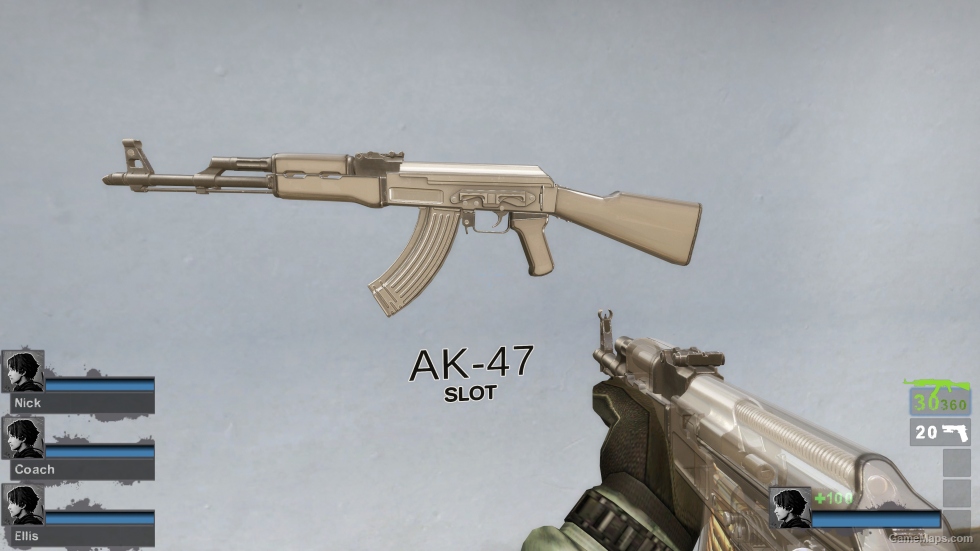 [CFHD]AK47 TRANSPARENT v2 (AKM) [Sound fix Ver]