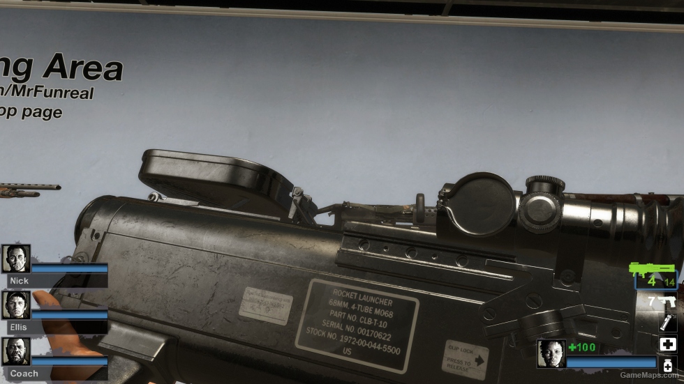 [COD21] Black Grim Reaper M202 Flash Replacement Grenade Launcher