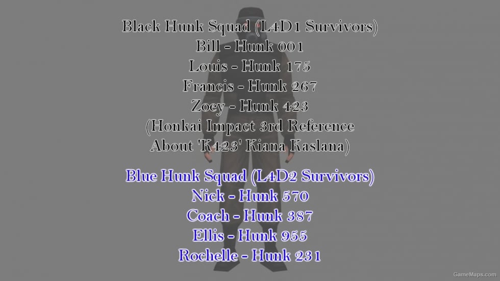 [L4D2] Hunk Series Clones (Survivor Names)
