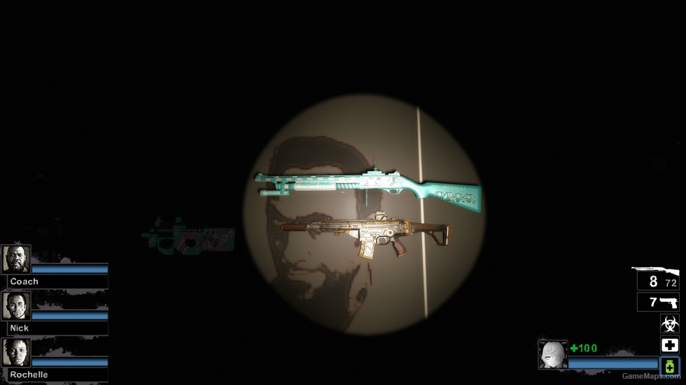 [Miku theme] Official model wood spray replacement Shotgun v5 (Pumpshotgun version)
