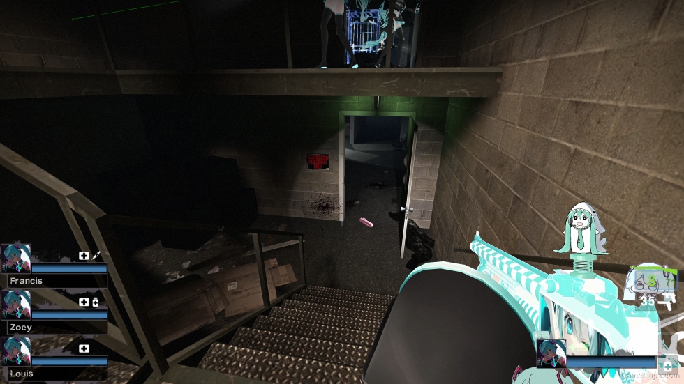 [Miku theme] Official model wood spray replacement Shotgun v5 (Pumpshotgun version)