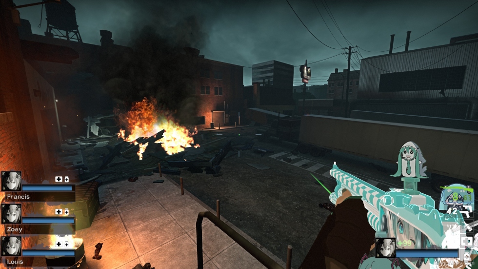 [Miku theme] Official model wood spray replacement Shotgun v5 (Pumpshotgun version)