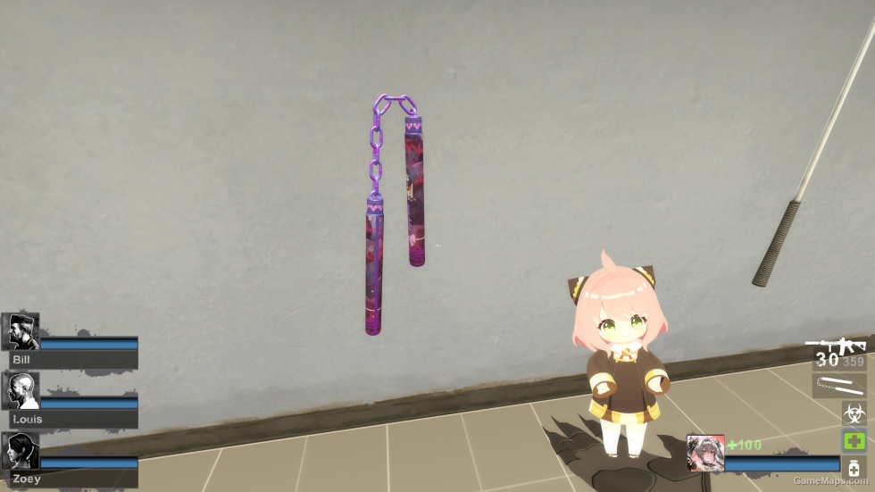 [Mita Miside] Sleepy Mita theme COD21 nunchaku replacement baton [Sound fix Ver]