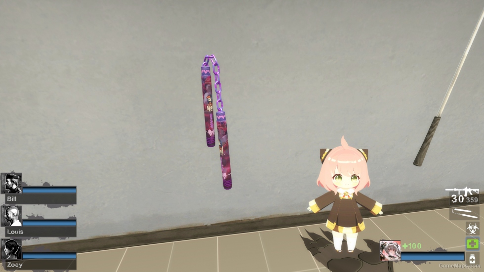 [Mita Miside] Sleepy Mita theme COD21 nunchaku replacement baton [Sound fix Ver]