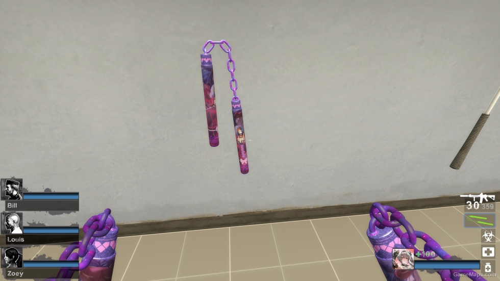 [Mita Miside] Sleepy Mita theme COD21 nunchaku replacement baton [Sound fix Ver]