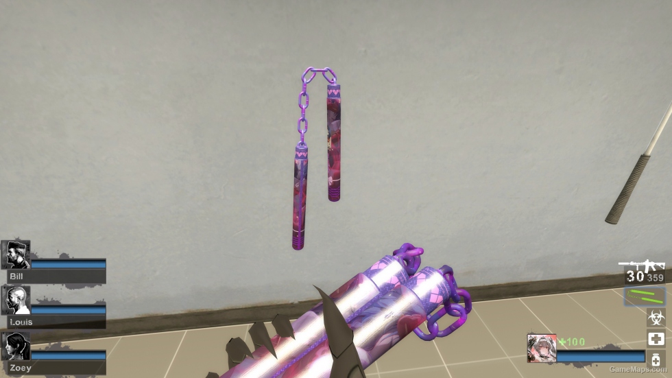 [Mita Miside] Sleepy Mita theme COD21 nunchaku replacement baton [Sound fix Ver]