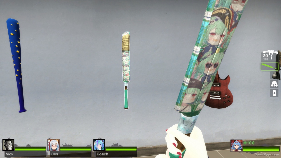 [Vtuber] Uruha Rushia Cricket Bat (request)