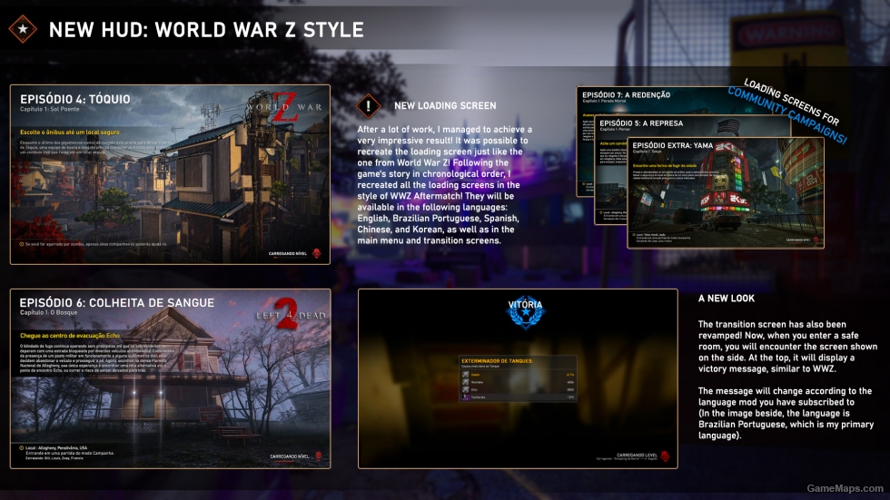 [World War Z HUD] Legacy Update | Left 4 Dead 2: Aftermath