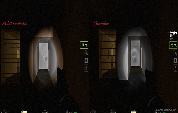 A bit realistic flashlight