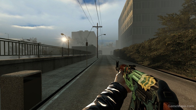 CS:GO AK-47 | Fire Serpent w/ Custom Stock on Default Anims