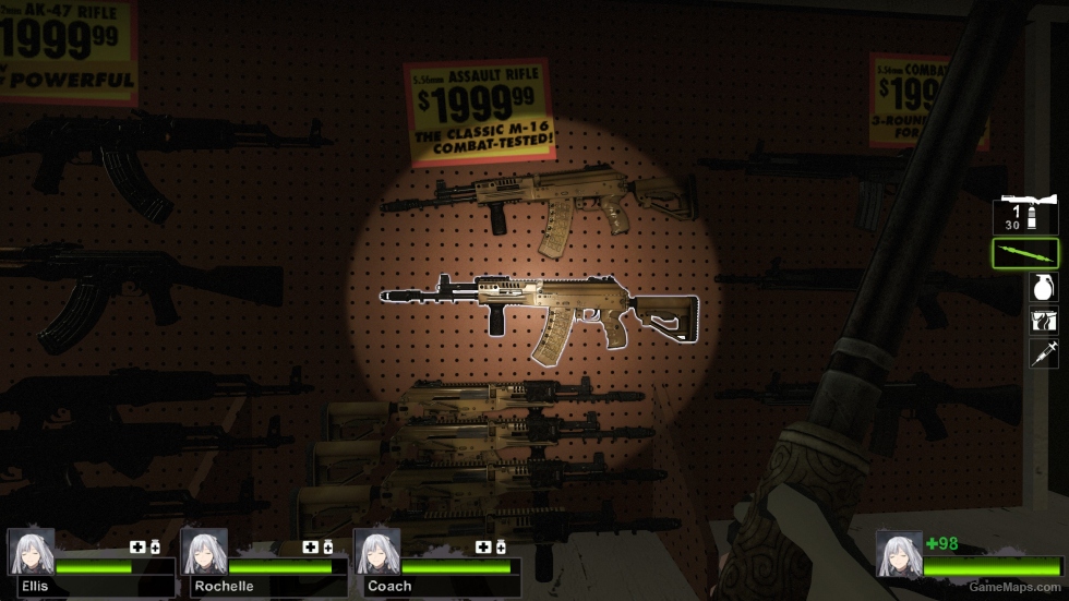 AK12 foregrip laser (M16A2)