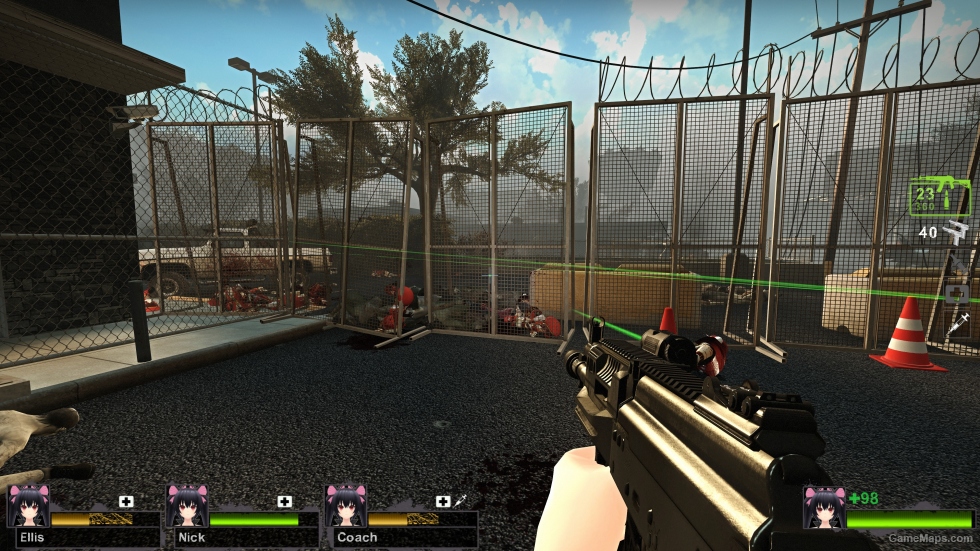 AK12 foregrip laser black2 (M16A2)