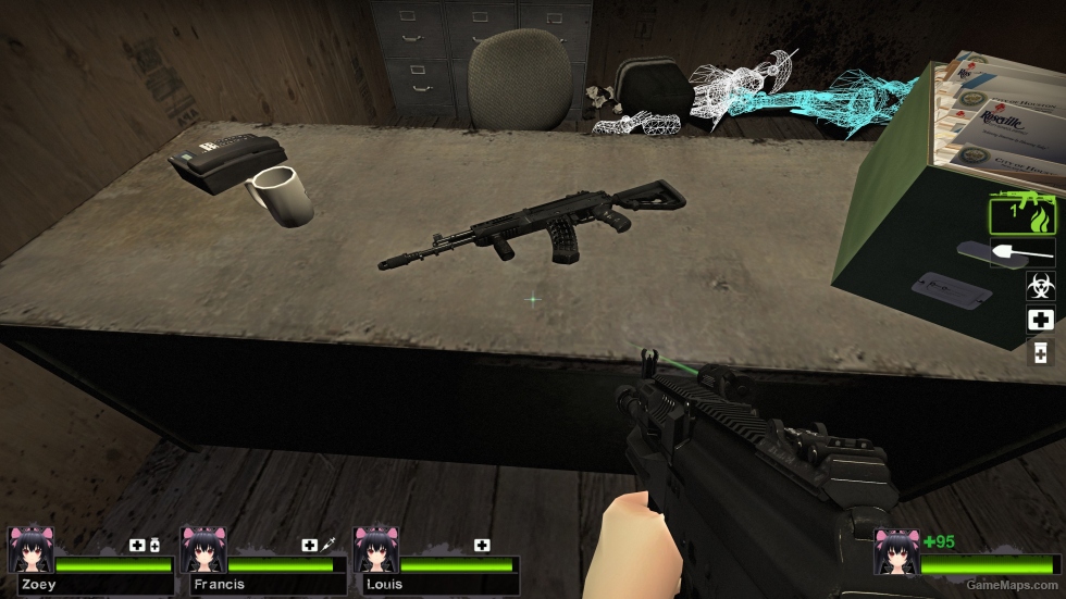 AK12 foregrip laser black2 (M16A2)