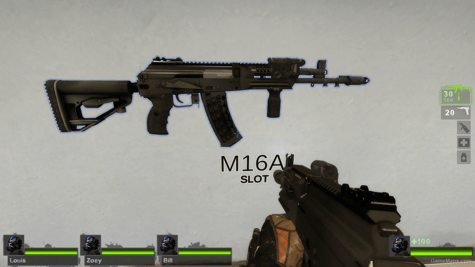 Ak12 foregrip laser black m16a2 mod for left 4 dead 2 gamemaps