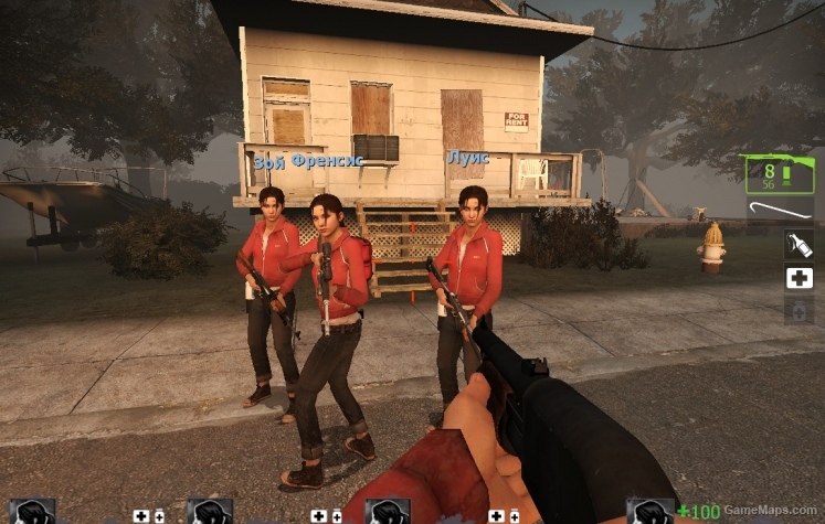 All survivors is Zoey in all campaigns