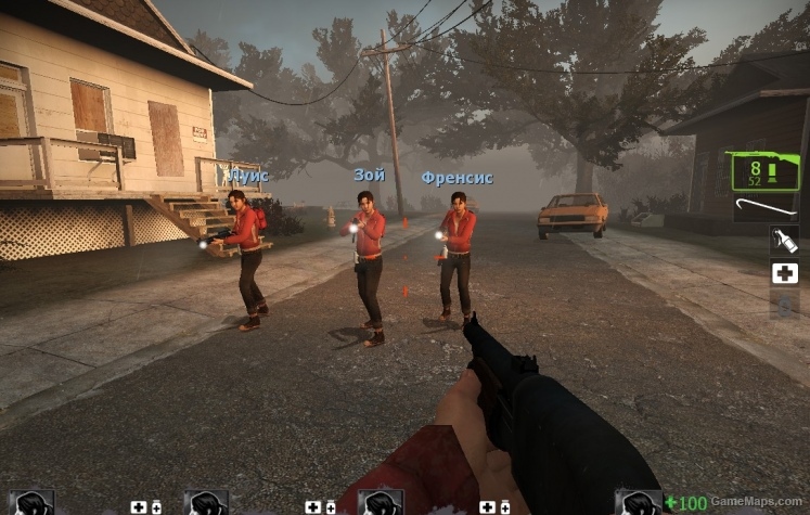 All survivors is Zoey in all campaigns