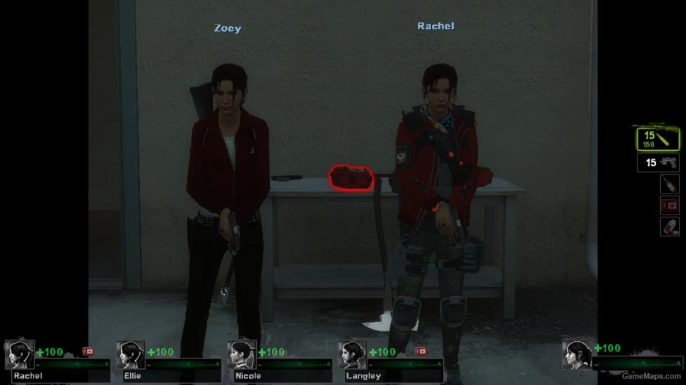 All Zoey survivors (different models)