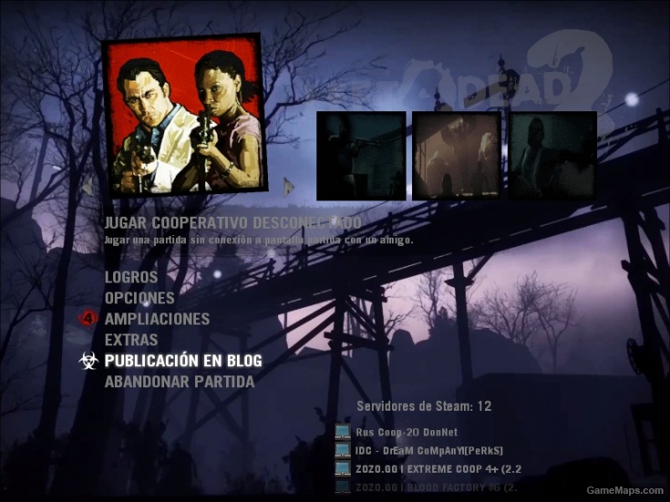 Animated menu icons + correct campaign order + split screen