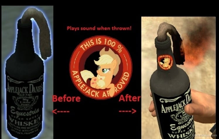 Applejack Daniels Molotov V2 - Before and After Applejack Daniels Molotov V2