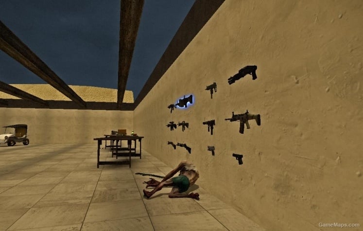 Arena - After a jockey being killed, i show you the "Gun Wall" Arena