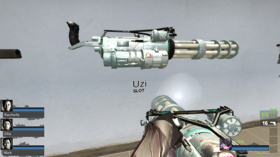 Arknights - Pallas Serious Sam 3 XM214-A Minigun skin glow [uzi] (request)