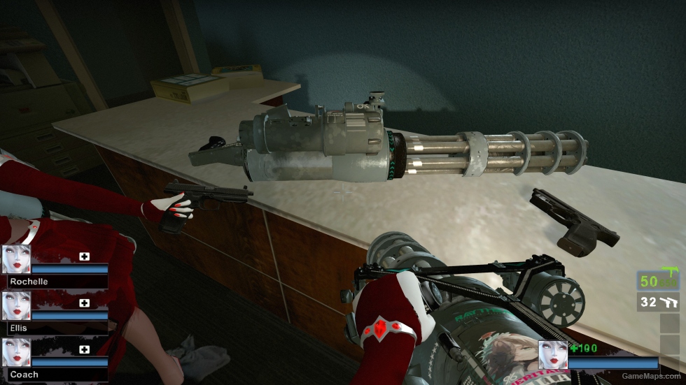 Arknights - Pallas Serious Sam 3 XM214-A Minigun skin glow [uzi] (request)