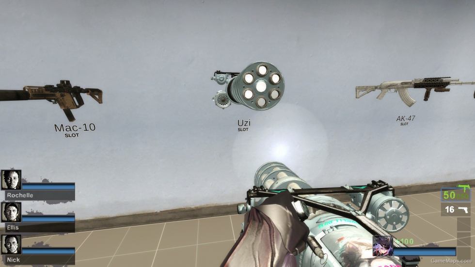 Arknights - Pallas Serious Sam 3 XM214-A Minigun skin glow [uzi] (request)