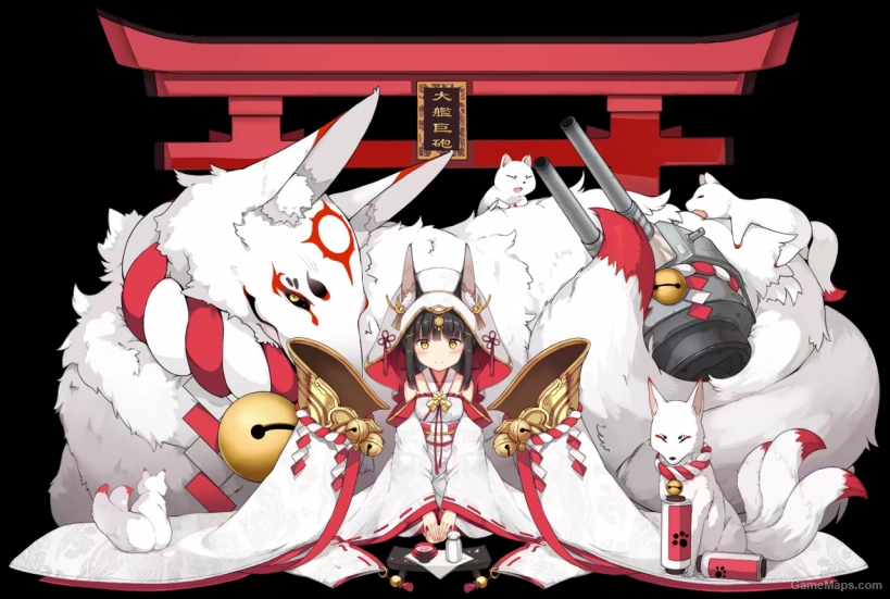 AUG 御狐の白装束 (发光) # AUG Great Fox's White Gown (Glow)