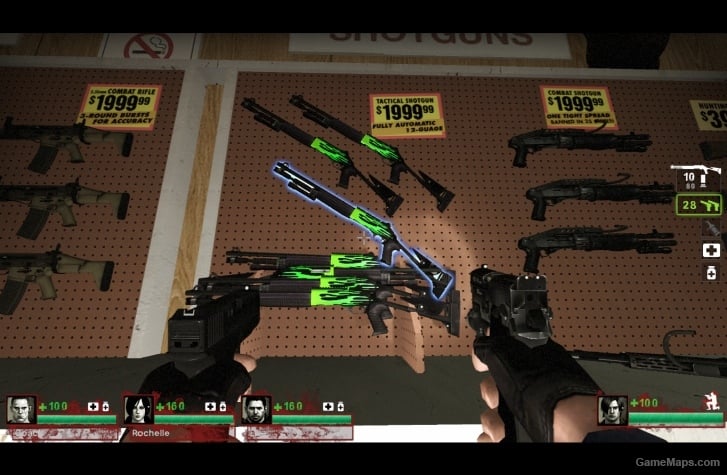 Autoshotgun green flames