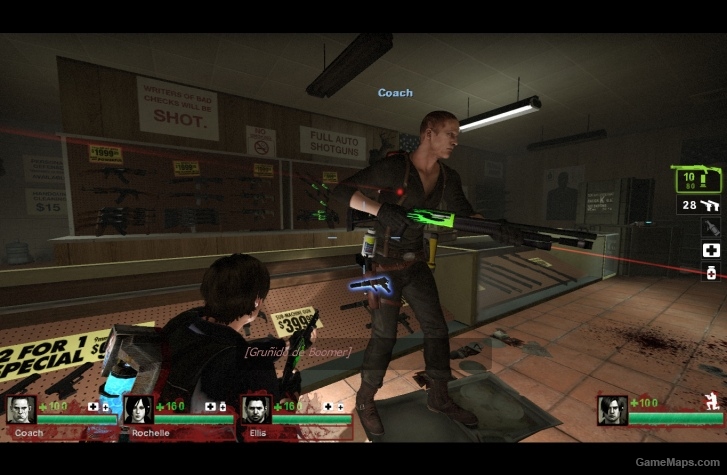Autoshotgun green flames 