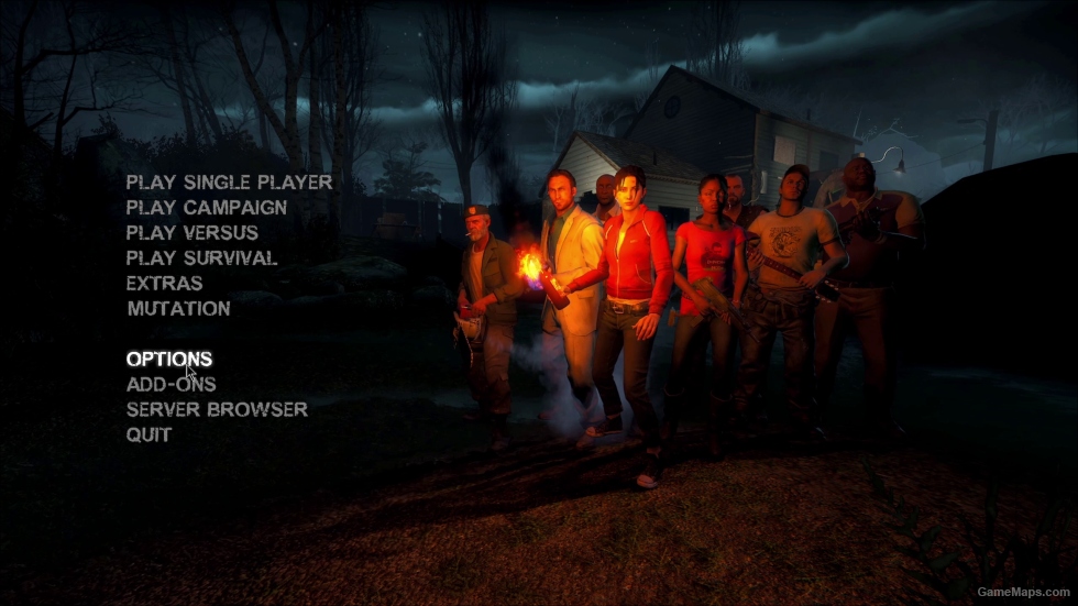 Background video for Left 4 Dead 2 main menu