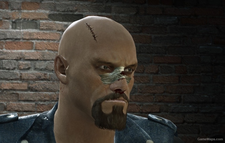 Bald Injured Francis Head (w/goatee)