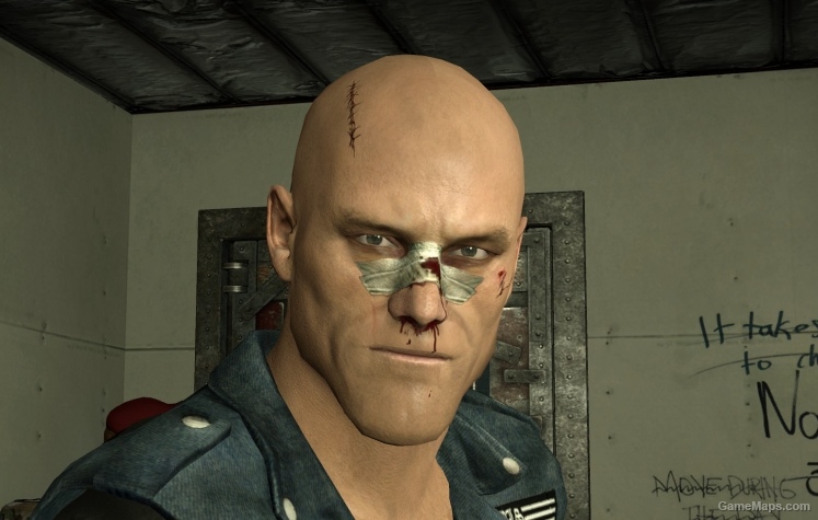 Bald Injured Francis Head (w/o goatee)