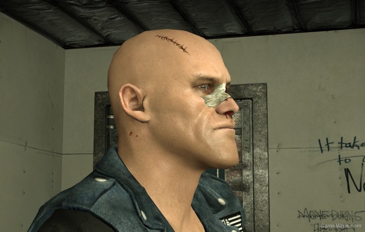 Bald Injured Francis Head (w/o goatee)