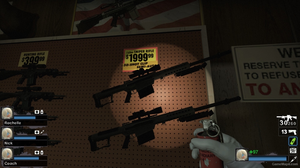 Barret M107-AX Grey (Replaces Military Sniper)