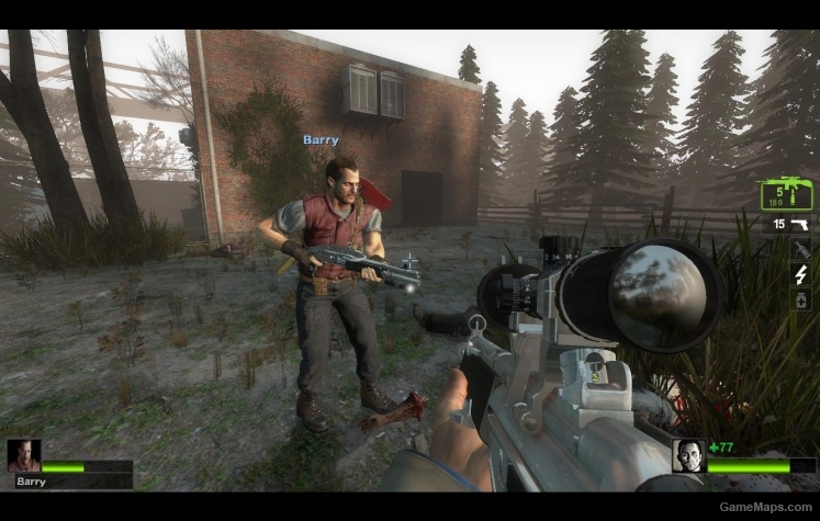 Barry Burton (w/fps arms, icons and name)
