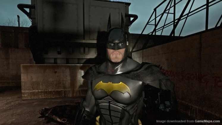 Batman: Arkham City Batman Begins Suit With Gold Symbol