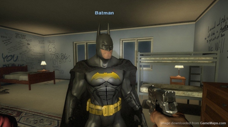 Batman: Arkham City Batman Begins Suit With Gold Symbol