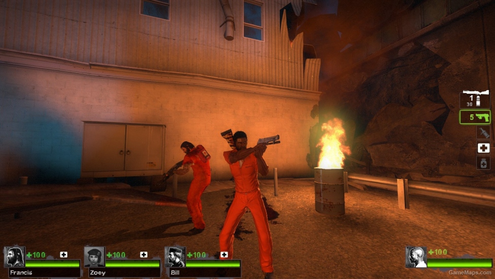 Beta Louis in prison outfit