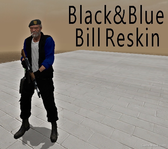 Black & Blue Bill Reskin w/ Black Gloves
