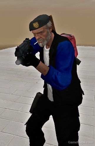 Black & Blue Bill Reskin w/ Black Gloves